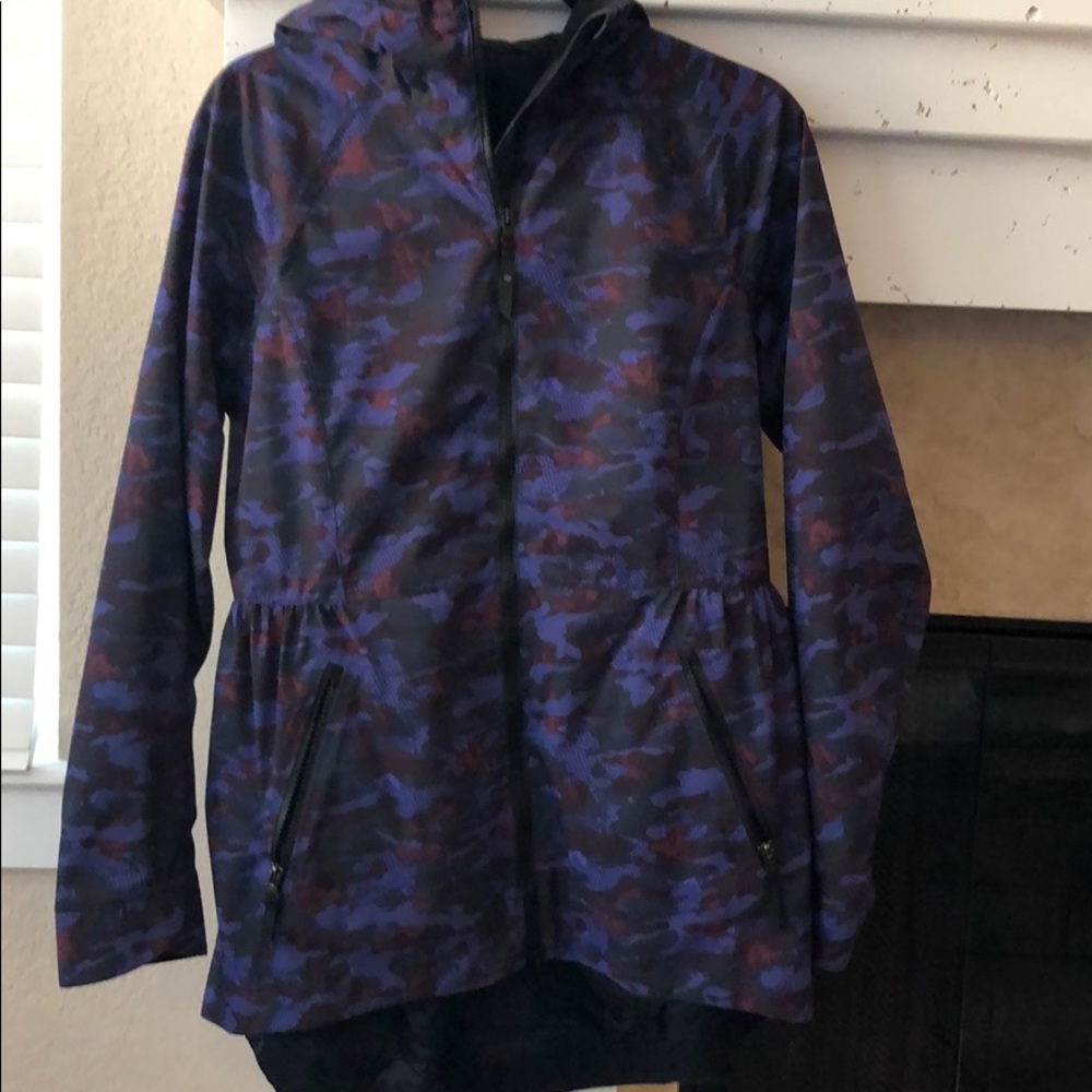 Lululemon jacket purple camouflage print